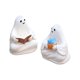 thumbnail image 3 of 2 figuras de fantasmas, adornos de escritorio, decoración de Halloween, resina, esculturas pequeñas creativas para patio, balcón, sala de estar., 3 of 8