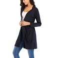 thumbnail image 4 of SAYFUT Women's Open Front Knitted Cardigan Sweater Black Long Cardigan Plus Size Sweaters S-3XL, 4 of 7