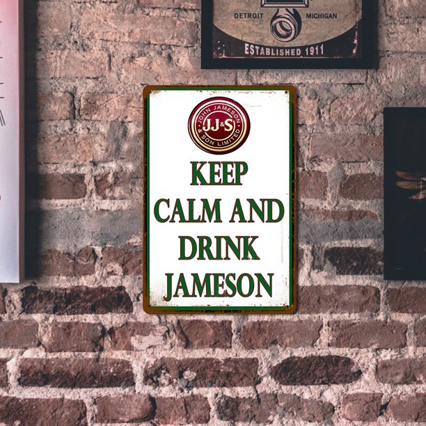 Letra Rectangular Lata Pintura Vintage Metal Placa Café Bar Pub Pared Arte Placa Likrtyny Arte Deco