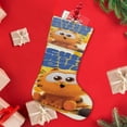 thumbnail image 4 of Garfield (2) Tema: Calcetines de Navidad, fino lino blanco para colgar en escaleras y chimenea, decoración navideña para el hogar, regalo de Navidad. 54cm × 38cm, 4 of 5