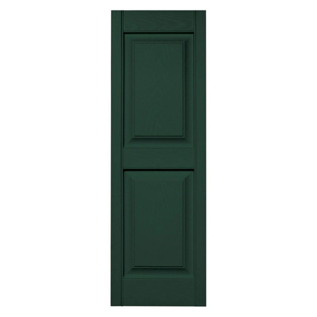 Builders Edge 15W in. Raised Panel Vinyl Shutters