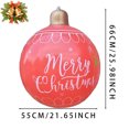 thumbnail image 3 of Bola decorativa para árbol de Navidad de 55/60 cm, bola inflable de PVC para Navidad, bolas gigantes grandes de PVC, juguete para fiesta de Año Nuevo, adornos para patio, 3 of 5