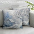 thumbnail image 3 of Orinice Snow House Trees Graphic Decorative Cushion Throw Pillow Cover Winter Zipper Closure 1PC 20x20in, 3 of 5
