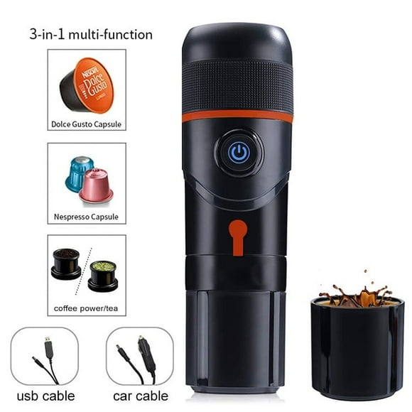 3 In 1 Automatic Coffee Machine Portable Electric Espresso Coffee Makers Capsule Italian Coffee Makers For Outdoor