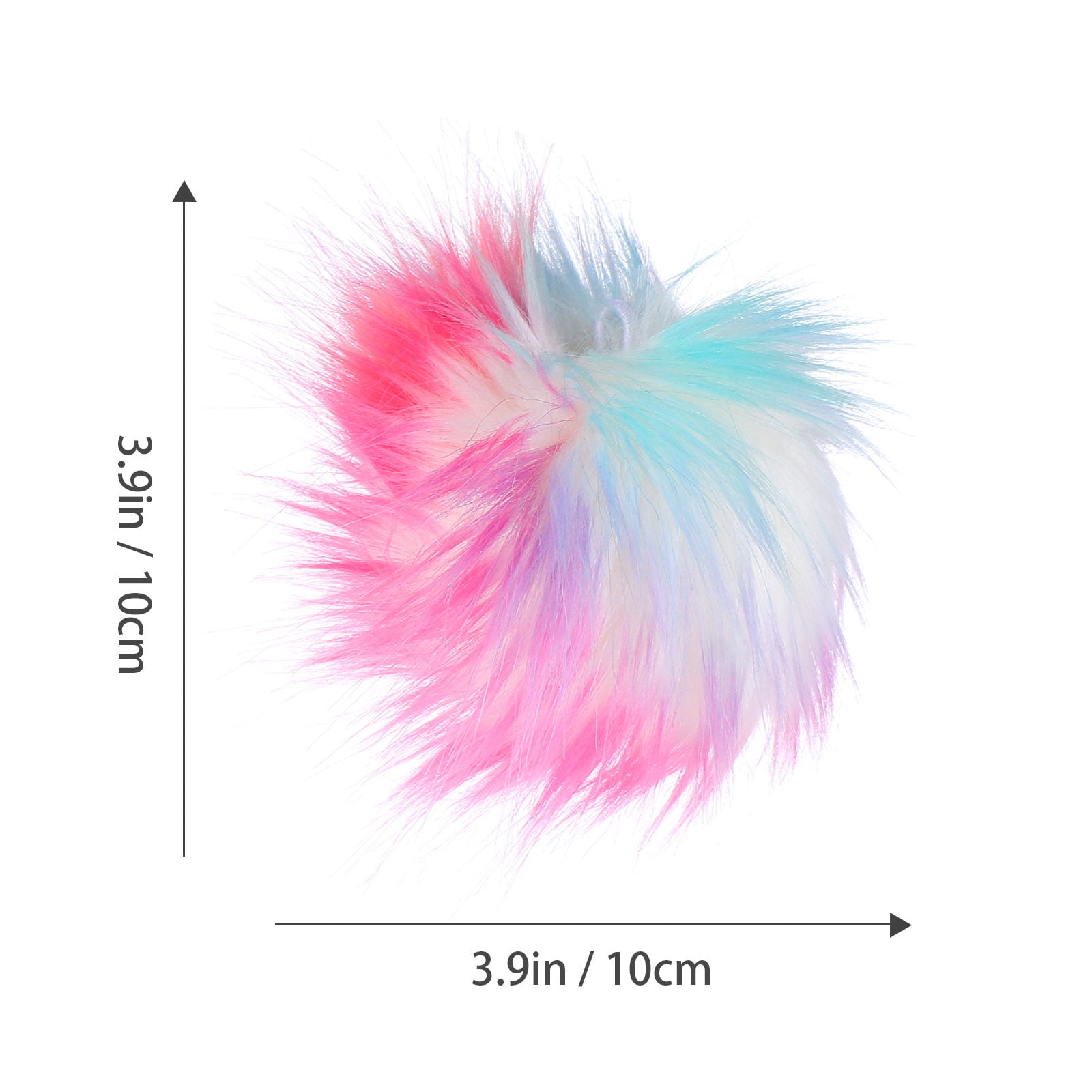 Raindrops 24 Pcs Multi-Color Faux Pom Poms for Crafts, Garments, Hats, Accessories