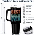 thumbnail image 6 of Christmas Gifts for Dad, Best Dad Tumbler 40 Oz with Handle, Lid and Straw, Best Dad Drinking Cup, Funny Dad Gifts, Dad Birthday Gifts from Daughter, 6 of 6