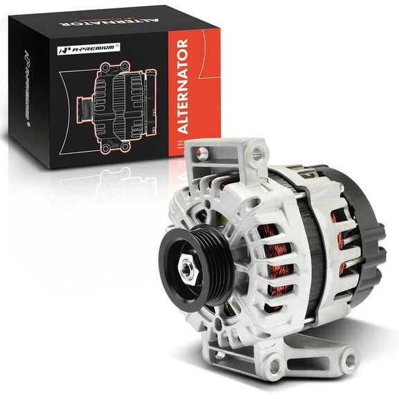 A-Premium Alternator Compatible with Chevrolet HHR 2008 2009 2010 2011, 2.2L 2.4L, 12V 130A 5-Groove Pulley Clockwise, Replace# FG12S011SP, FH12S011