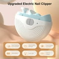 thumbnail image 4 of Electric Nail Clippers for Adults Seniors, 3 Speeds Strong Power Automatic Nails Clipper with Polisher, LED Light, Rechargeable Nail Clippers for Toenails Fingernails(Black), 4 of 10