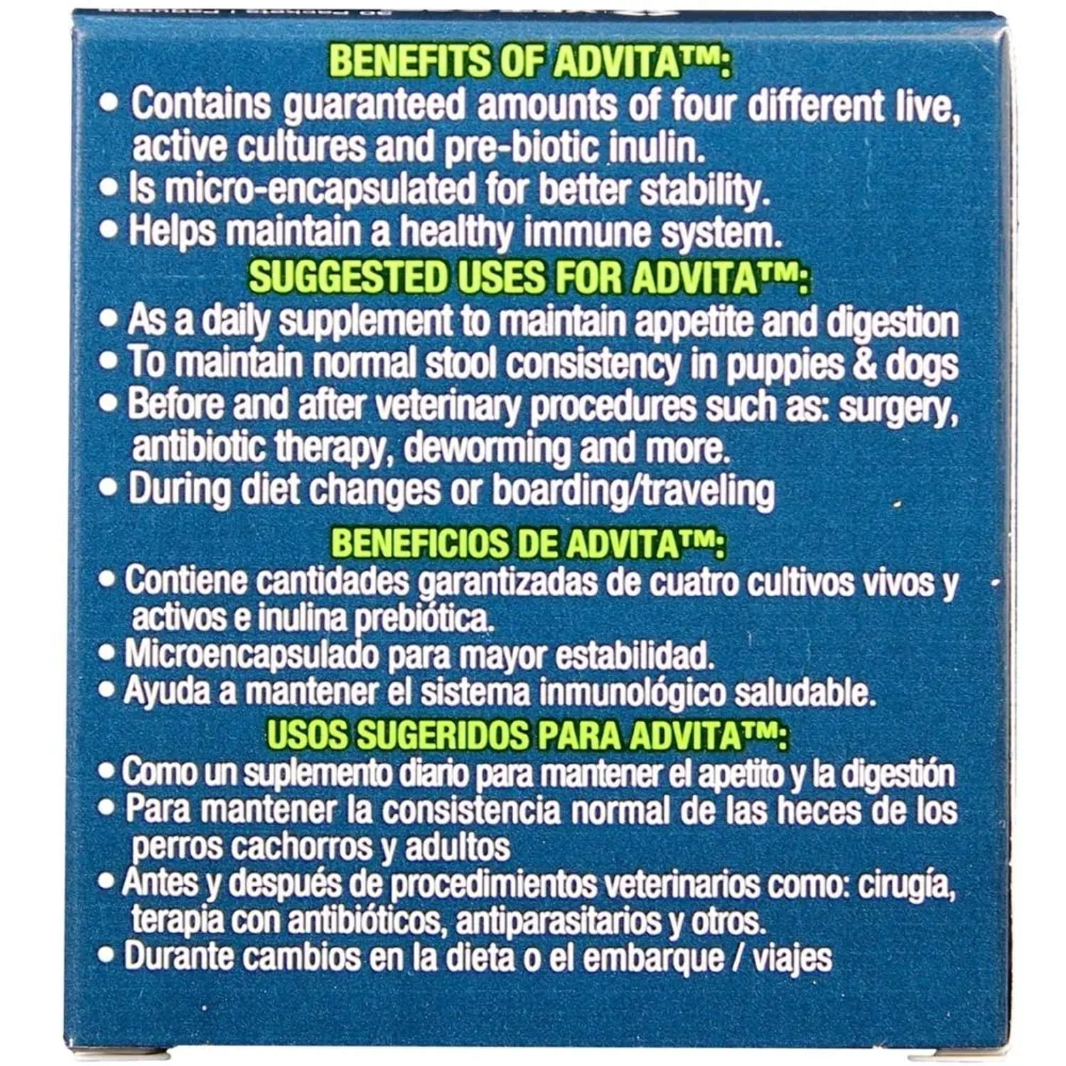 Advita probiotic nutritional 2025 supplement for dogs