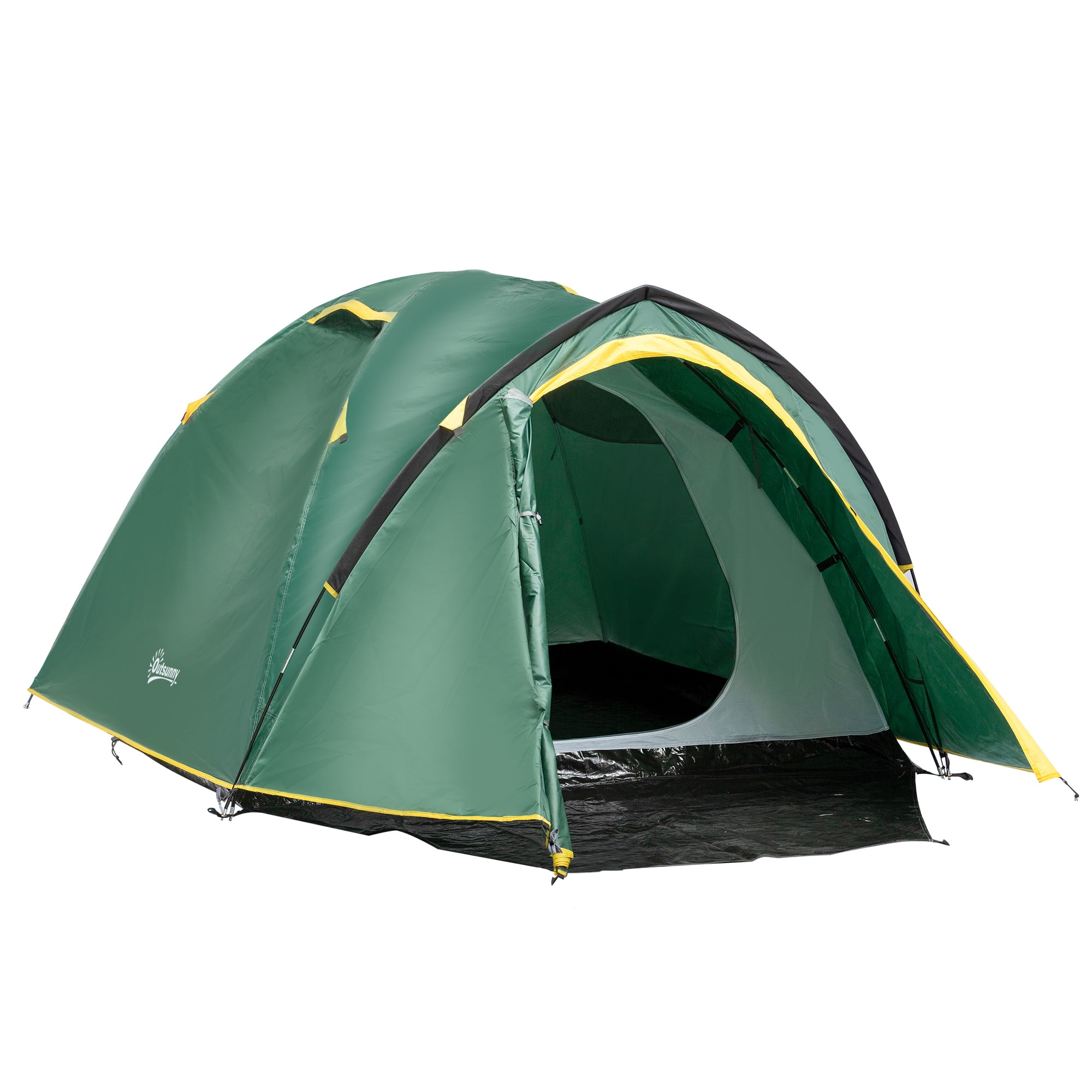 Outsunny Camping Dome Tent 2 Room for 34 Person with Weatherproof