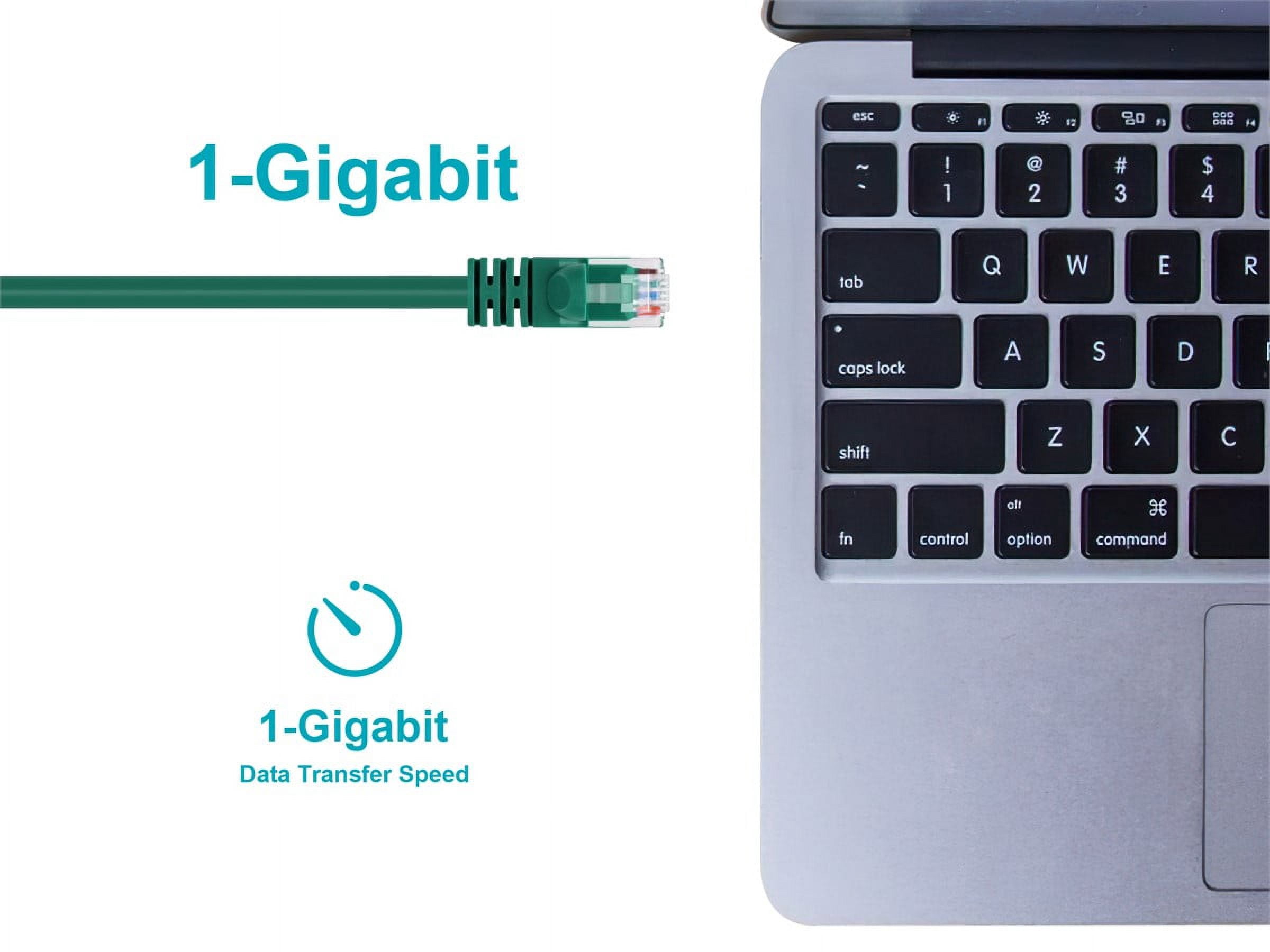 Monoprice 50' 24AWG Cat6 UTP Ethernet Network Cable Green 102324