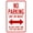 Warning Sign 2, variant on No Parking Do Not Block Dumpster Metal Sign - 8"x12", Security Tin Decor for Streets, Businesses, Dumpster Zones