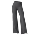 thumbnail image 4 of GTEYOIJN High Rise Pants Yoga Pants Women Wide Leg Pants with Pockets High Waist 25 Inch Inseam Women's Slim Fit Wide Leg Hip Slim Fit Sports Yoga Trousers, 4 of 4