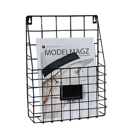 Wrought Iron Magazine Rack Innovative Simple Wall Decorative Rack ...