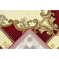 thumbnail image 3 of Glamour Thick Plush Oriental Area Rug Traditional Carpet Floral Medallion Design-206 (2'6"x7'9" Runner,Burgundy), 3 of 33