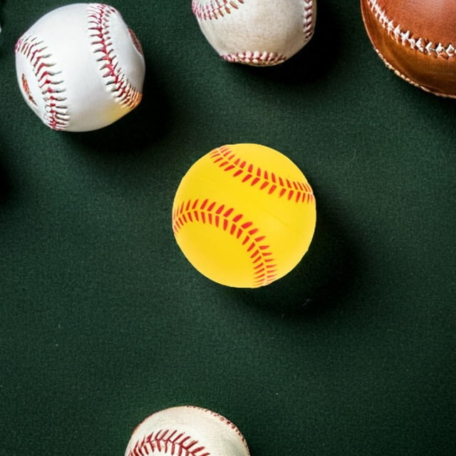 Phenofice 2Pcs Safe Practice Baseball for Indoor Training and Outdoor Use with PU Sponge Material