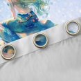 thumbnail image 4 of Feelyou Dreamy Fairy Mermaid Princess Black Out Curtains for Kids Boys Girls, Glitter Starry Sky Stars Curtains Pack of 2 (42x63 Each), Blue, 4 of 6