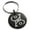 Black, variant on Stainless Steel Enchanting Magic Rune Engraved Small Medallion Circle Charm Keychain Keyring