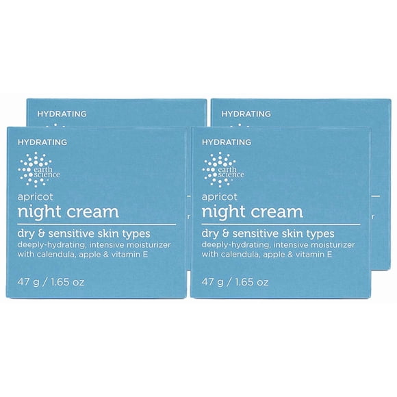 Crema de noche Earth Science Apricot con albaricoque hidratante, 50 ml