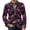 Hot Pink_002, variant on Mens Long Sleeve Blazer Corduroy Suit Jacket Sports Coat Casual Business Dress Floral Suit One Buttons with Pocket Blue 3XL