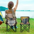 thumbnail image 5 of YAZAOO Camping Chairs Modern Elephant in Colorful Flower Field Pattern Folding chair, 5 of 8