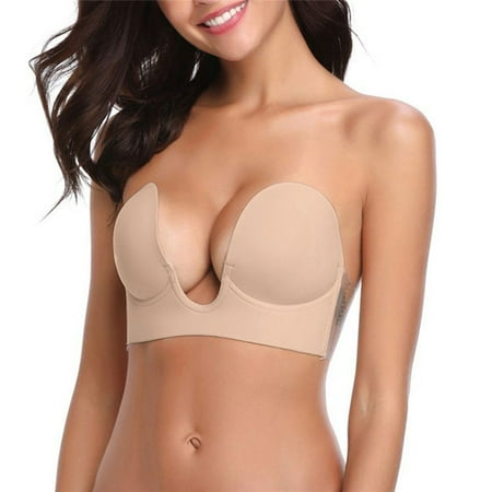 bra nipple push invisible koszal backless strapless adhesive deep