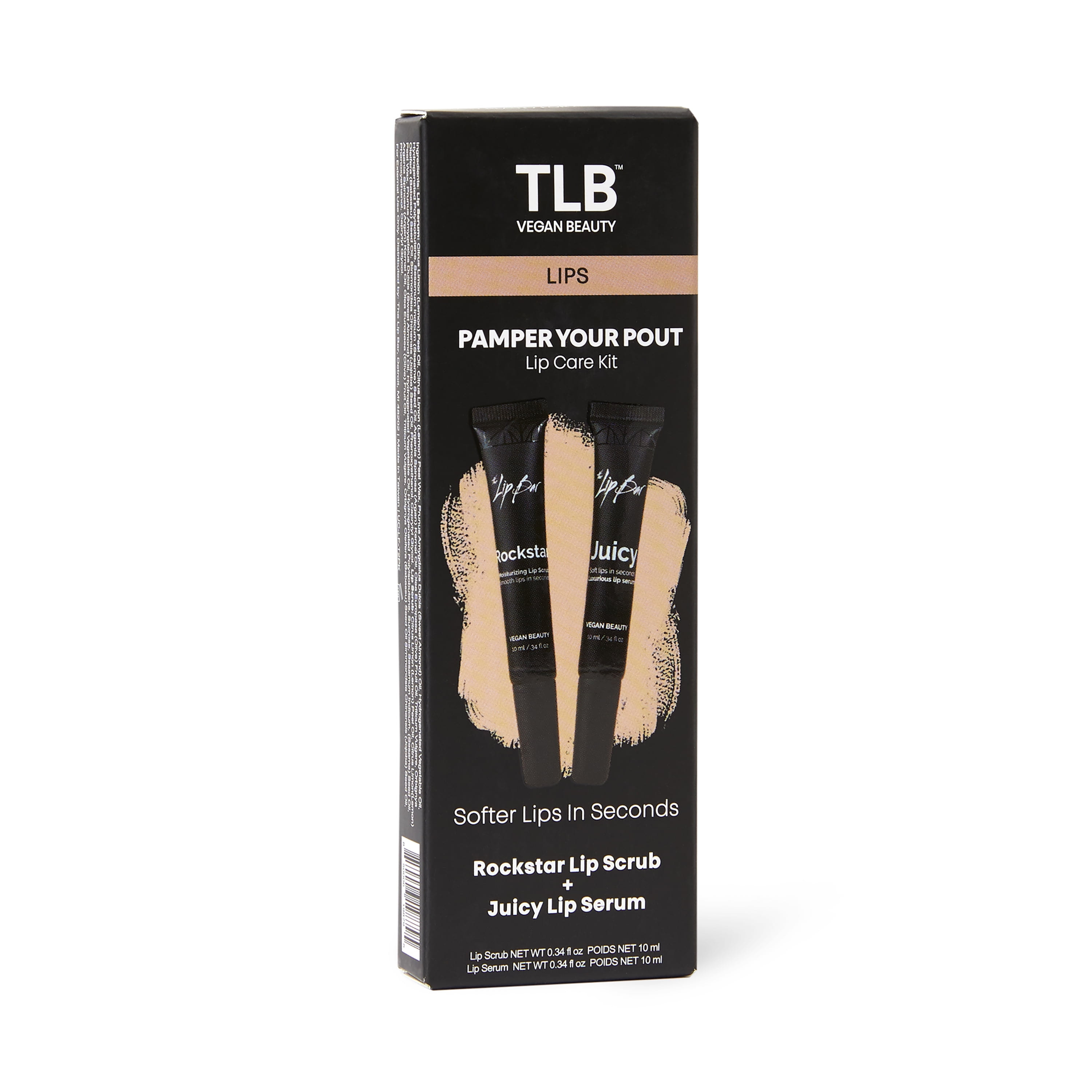 The Lip Bar Pamper Your Pout Lip Care Kit, Lip Scrub and Lip Serum