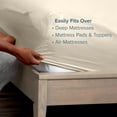 thumbnail image 6 of (2 pack) Bare Home Fitted Sheet - 24" Extra Deep Pocket - Premium 1800 Collection - Queen, Sand, 6 of 8