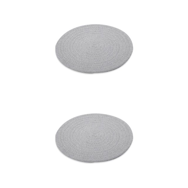 serony Pan Holder Tea Coaster Protector Hot Pad Kitchen Supplies Oven Mitten Heat-resistant Mat Multicolored Utensil Pot Stand Gray Approx.24cm 2Set
