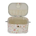 thumbnail image 3 of Dritz Oval Sewing Basket with Metal Handle, Large, Neautral Floral, 3 of 5