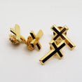 thumbnail image 3 of Fashion Cross Brooch Pin Religious Corsage Alloy Material Lapel Pin for Clothing, 3 of 11