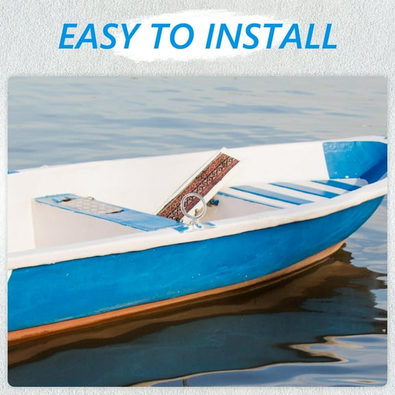 LABSERRON 1Set Oarlocks 316 Stainless Steel Silver for Boat Use Easy Installation and Durability 5.1x2.5x0.8in