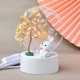 thumbnail image 4 of Árbol de cristal natural con conejo, luz nocturna, lámpara de mesa LED hecha a mano para el hogar, 4 of 6