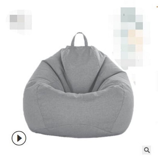 Sofá clásico Sillas Lazy Lounger Bean Bag Silla de almacenamiento Interior Exterior,Light grey,70*80cm