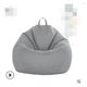 thumbnail image 1 of Sofá clásico Sillas Lazy Lounger Bean Bag Silla de almacenamiento Interior Exterior,Light grey,70*80cm, 1 of 8
