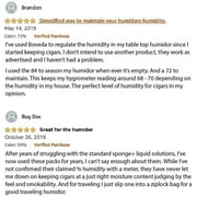 Boveda 72% Two-Way Humidity Control for wood containers, size 60, 4-pack moisture absorbers and humidifier in resealable bag