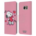 thumbnail image 1 of Head Case Designs Officially Licensed Peanuts Snoopy Boardwalk Airbrush XOXO Leather Book Wallet Case Cover Compatible with Samsung Galaxy S7, 1 of 6