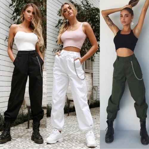 women's hip hop cargo pants