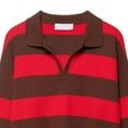 thumbnail image 3 of Wowcloth Woman's Casual Sweater, Striped with Turn-Down Collar, Pullover Long Sleeve for Daily Wear, 3 of 4