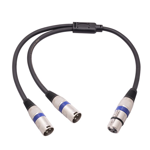 Cable de 3 pines XLR hembra a doble XLR macho Accesorios XLR hembra a macho Cable de micrófono