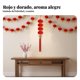 thumbnail image 4 of Abbraccia Guirnalda de farolillos rojos de felpa, decoración colgante enlazada, Año Nuevo Chino, decoración DIY, 4 of 6