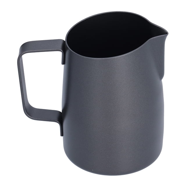 Jarra de Café 400ml, Negro, Frothing, Acero Inoxidable, Accesorio para Cocina