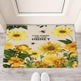 thumbnail image 2 of Sunflower Wood Colored Flowers (4) Door Mat 30 X 17 Inch Welcome Doormat Indoor Outdoor Entrance Floor Mat Non Slip Spring Summer Decor Rubber Mats, 2 of 6