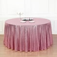 thumbnail image 4 of BalsaCircle 132" Sequin Round Tablecloth Wedding Party Linens Pink, 4 of 9