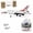 2 Battery, variant on RC Planes for Adults F-16 Thunderbird Miniature Realistic RC Jet Aircraft with 30mm EDF and Gyro Stabilization, Remote Control Airplane for Beginners, Kit Version (Brushed Motor)