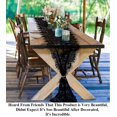 thumbnail image 2 of Camino de mesa Pardecor Lace, 3 m, para bodas y Navidad, color negro, 2 of 6
