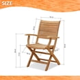 thumbnail image 5 of Fauteuils Pliants Dublin 2 pc en Teck, 5 of 5