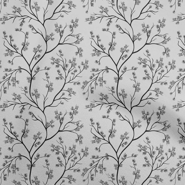 oneOone Polyester Spandex Light Gray Fabric Asian Block Craft Projects Decor Fabric Printed By The Yard 56 Inch Wide