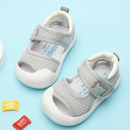 

Hbdhejl Toddler Boys Girls Shoes Baby Shoes Walking Shoes Comfortable Fashionable Shoes Grey 1-3 Months