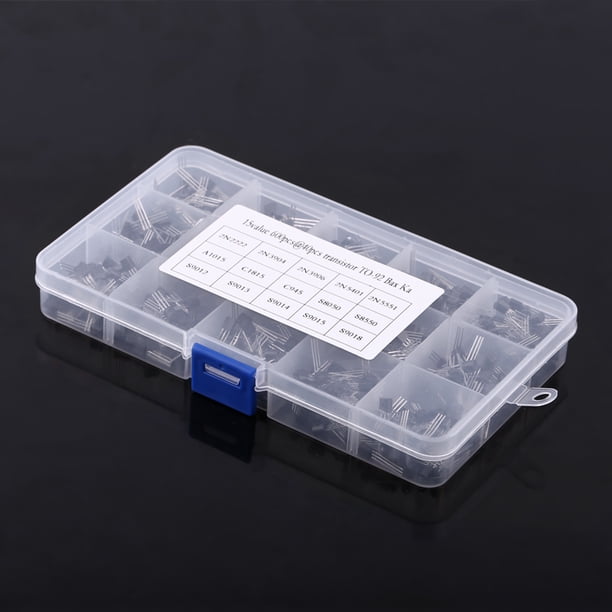 Triodo Semiconductor, 600 Unids 15 Tipos Transistores Mixtos TO-92 Caja De Transistores Surtida Kit De Componentes Electrónicos
